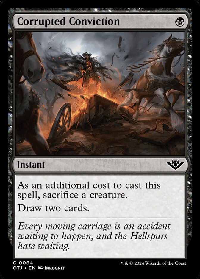Corrupted Conviction - Outlaws of Thunder Junction 84 (Foil)