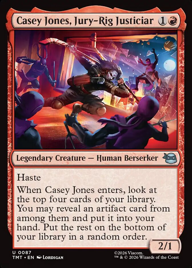 Casey Jones, Jury-Rig Justiciar - Teenage Mutant Ninja Turtles 87