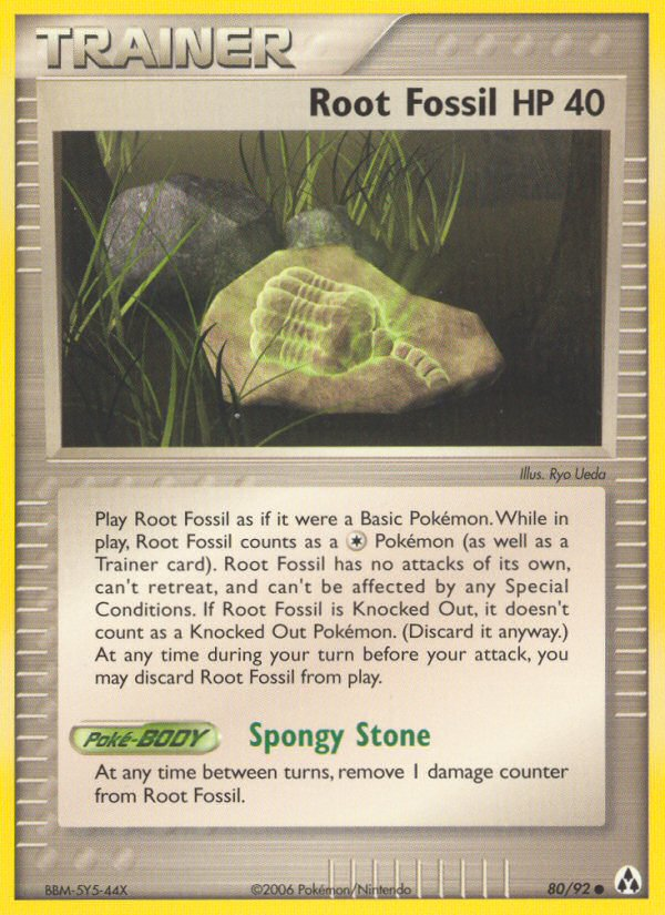 Root Fossil - EX Legend Maker 80 - Near Mint