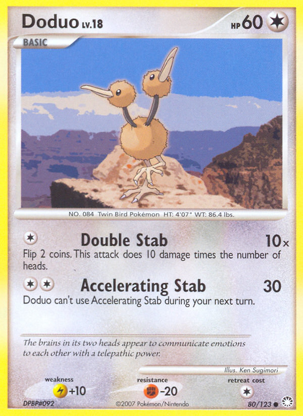 Doduo - Mysterious Treasures 80 - Near Mint