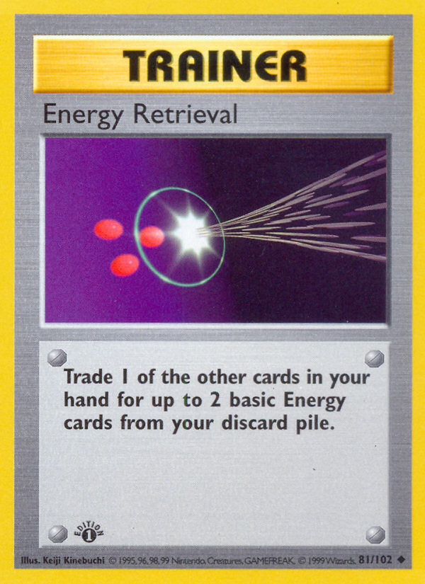 Energy Retrieval - Base Set (Unlimited) 81 - Damaged - Ungraded