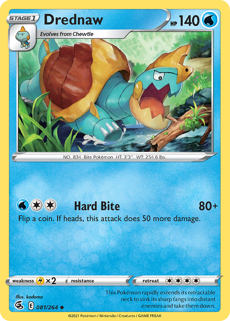 Drednaw - Fusion Strike 081/264 (Foil) - Near Mint