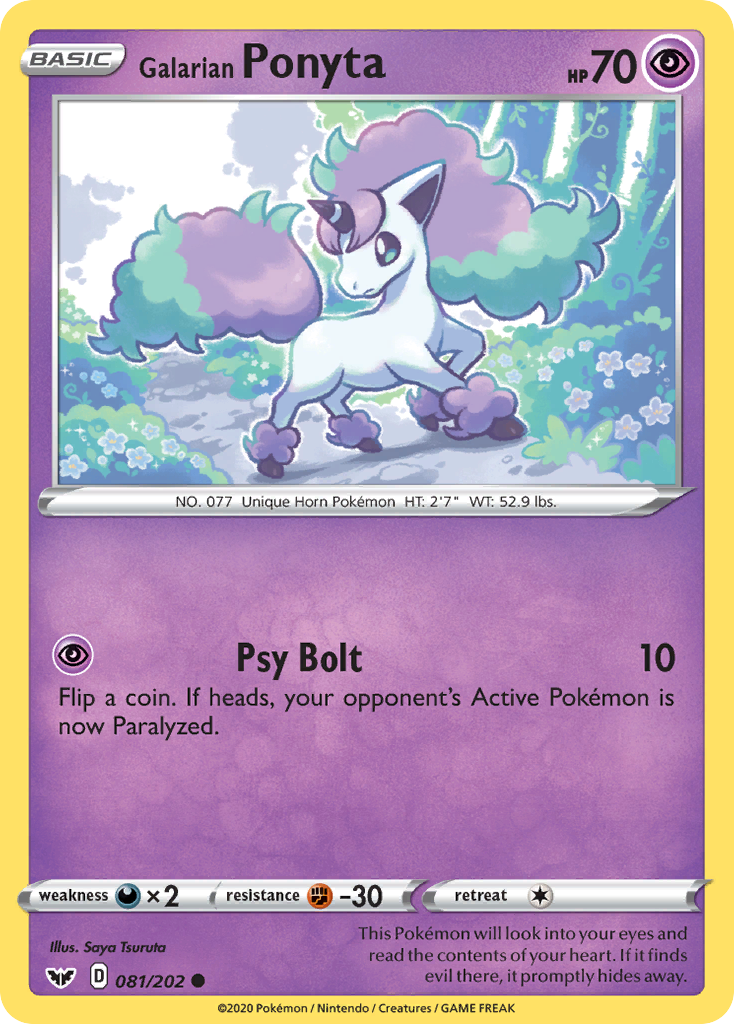 Galarian Ponyta - Sword & Shield 081/202
