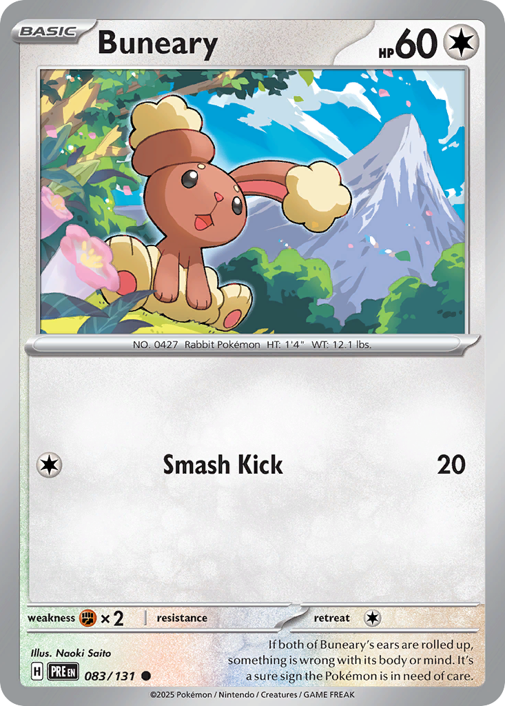 Buneary (Poke Ball Pattern) - Prismatic Evolutions 083/131 (Foil) - Near Mint