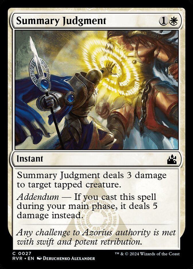 Summary Judgment - Ravnica Remastered 27 (Foil)