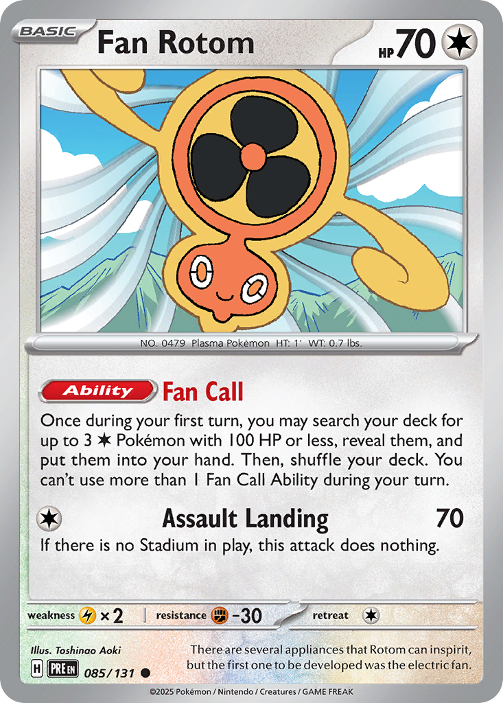 Fan Rotom - Prismatic Evolutions 085/131 - Near Mint