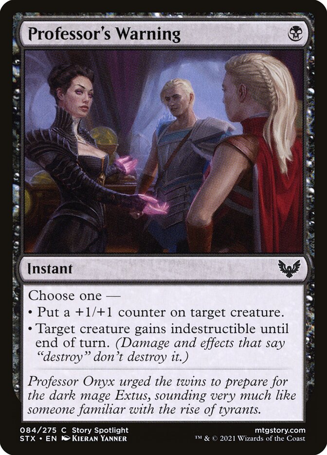Professor's Warning - STX 84 (Foil)