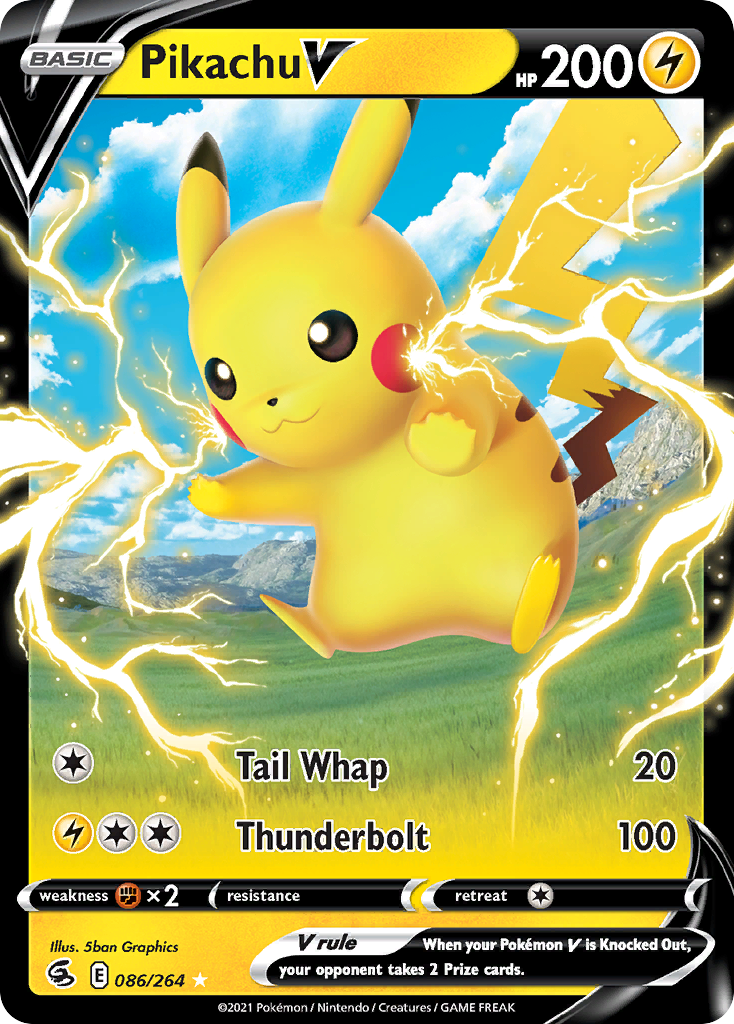 Pikachu V - Fusion Strike 086/264 (Foil) - Near Mint