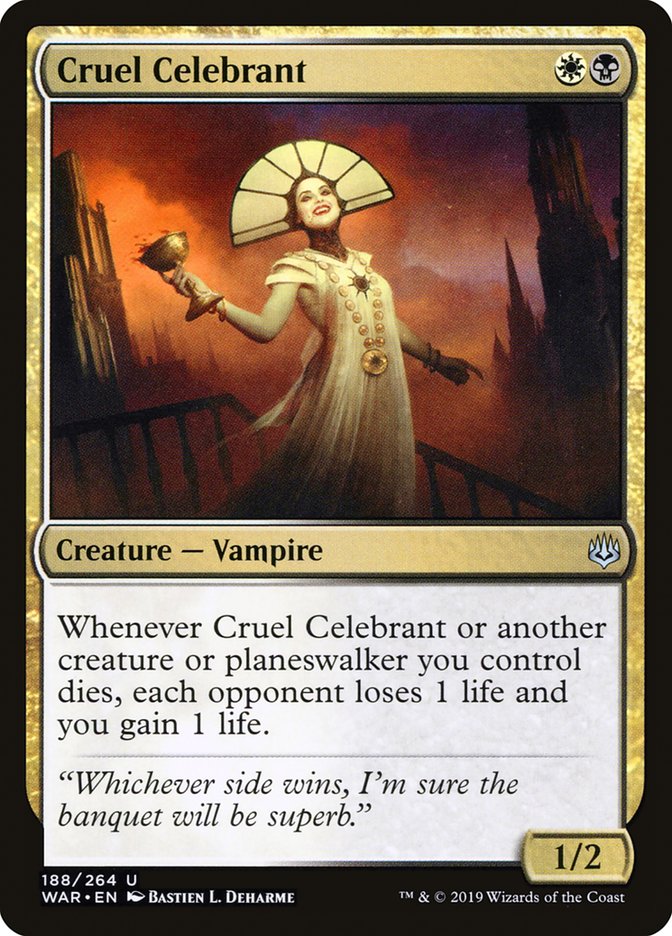 Cruel Celebrant - WAR 188