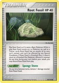 Root Fossil - EX Holon Phantoms 93 - Damaged