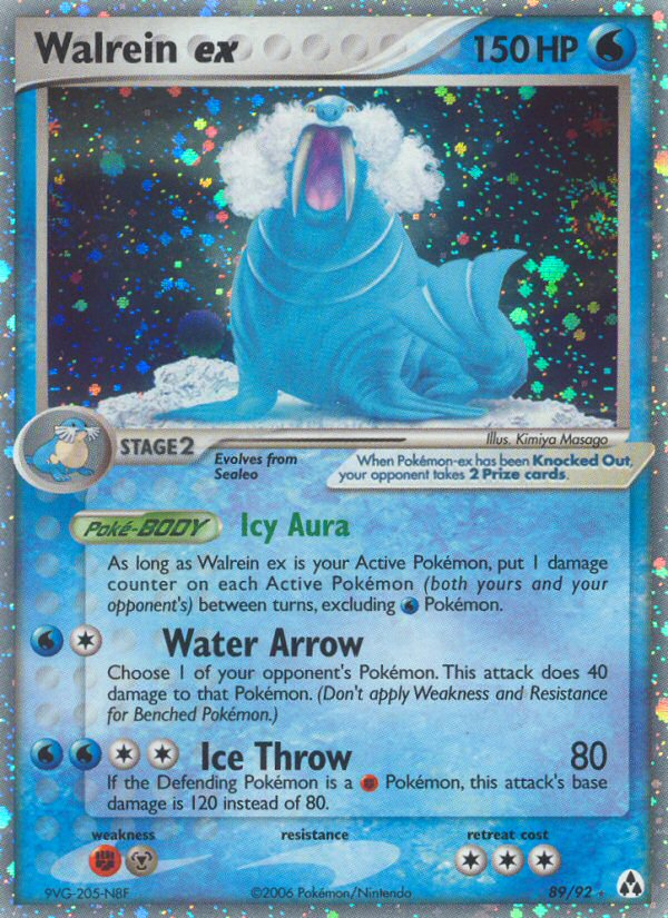 Walrein ex - EX Legend Maker 89 (Foil) - Near Mint