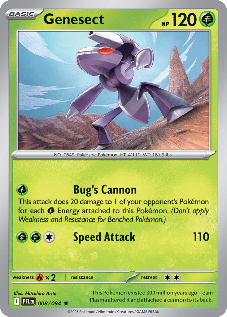 Genesect - Phantasmal Flames 008/094 (Foil) - Near Mint