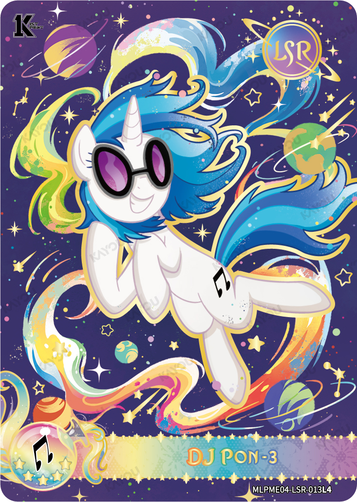 DJ Pon-3 MLPME04-LSR-013L4 Moon Edition Series 4 collectible card