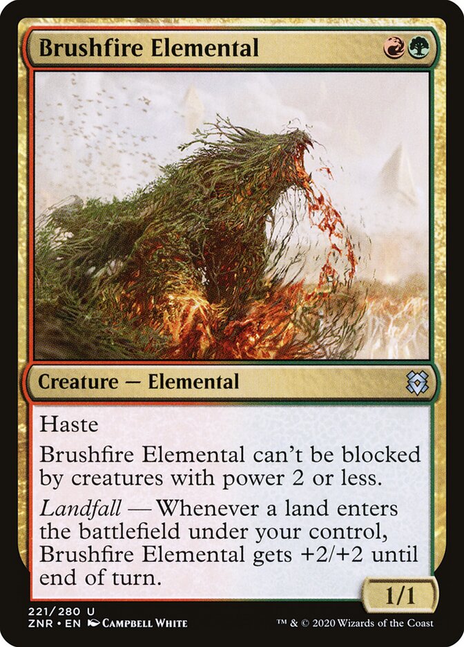Brushfire Elemental - Zendikar Rising 221 (Foil)