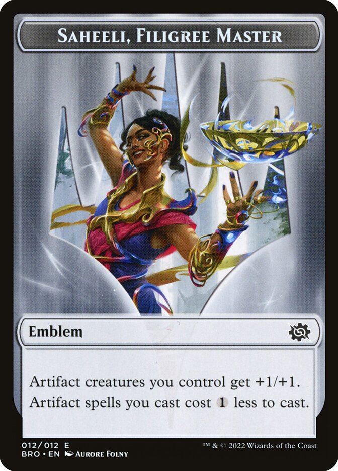 Saheeli, Filigree Master Emblem - TBRO 12