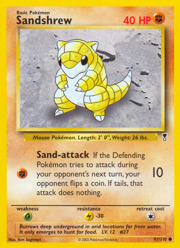 Sandshrew - Legendary Collection 91 - Heavily Played
