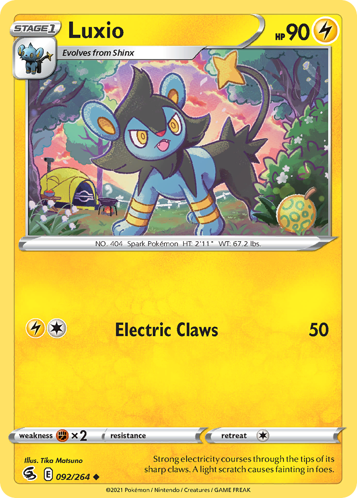 Luxio - Fusion Strike 092/264 (Foil) - Near Mint