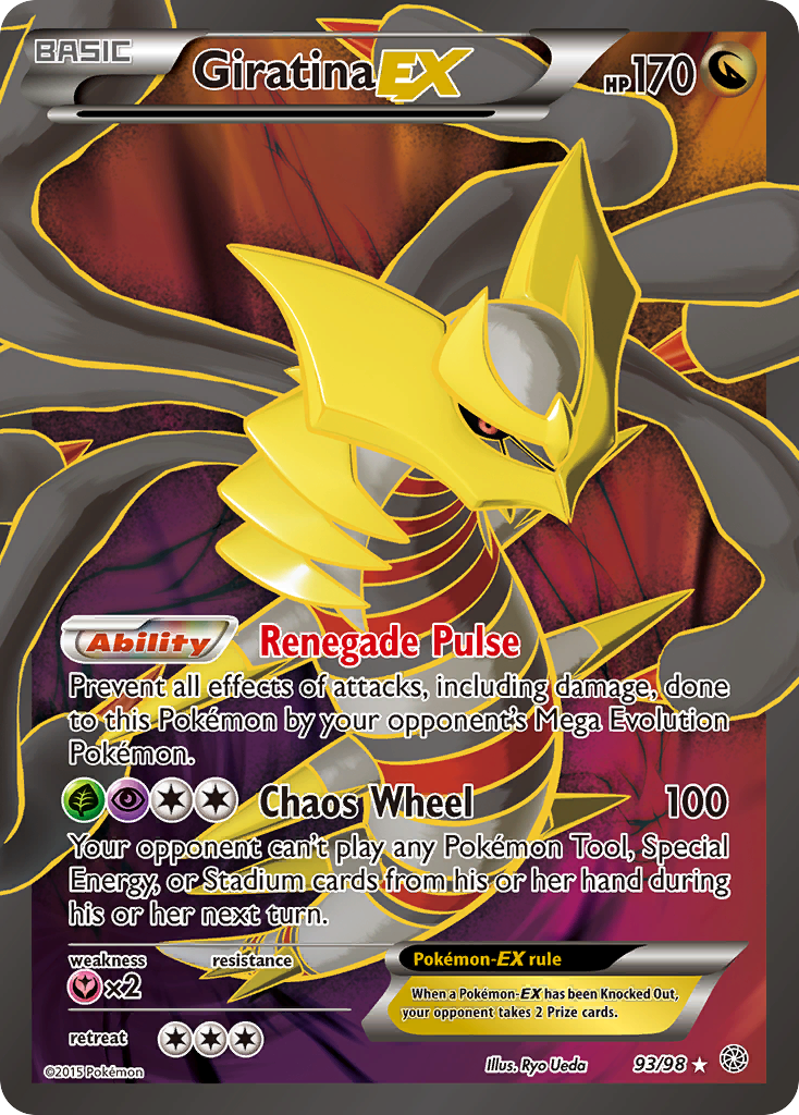 Giratina EX (93 Full Art) - Ancient Origins 93  (Foil) - Lightly Played - Ungraded