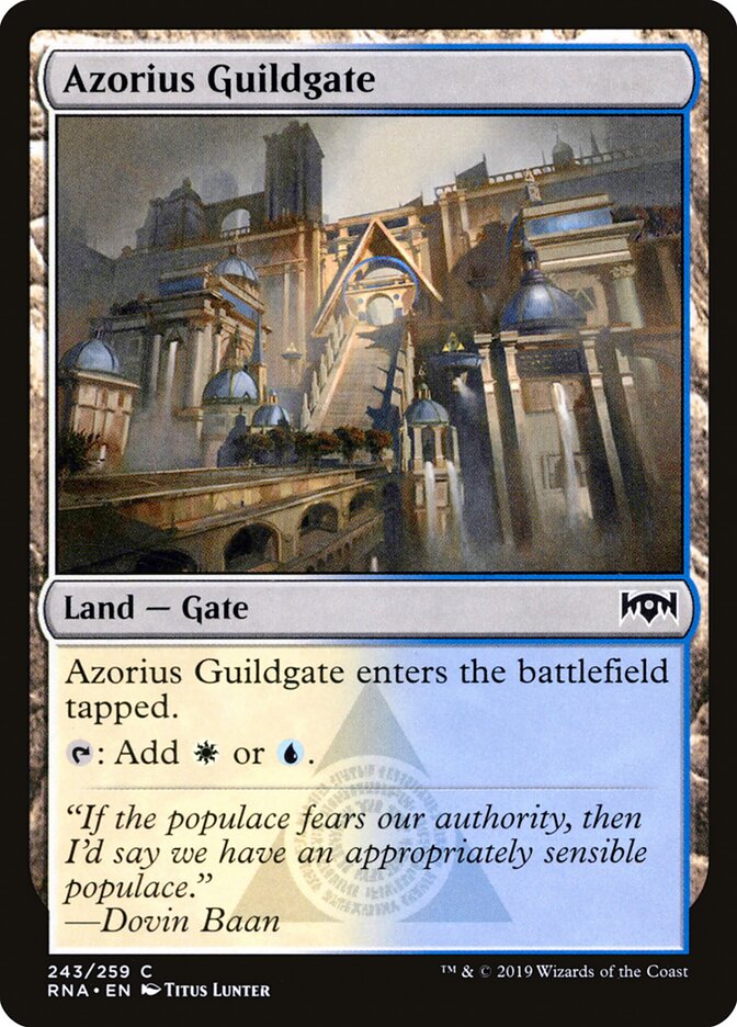 Azorius Guildgate (243) - Ravnica Allegiance 243