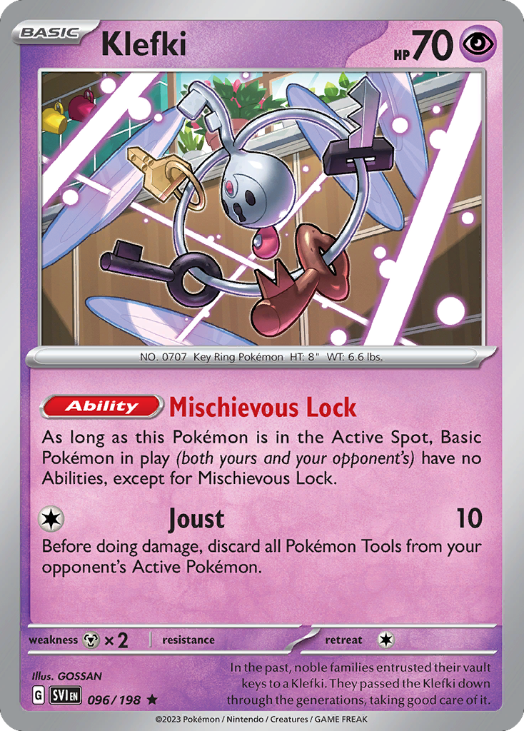 Klefki - Scarlet & Violet Base Set 096/198 (Foil) - Near Mint