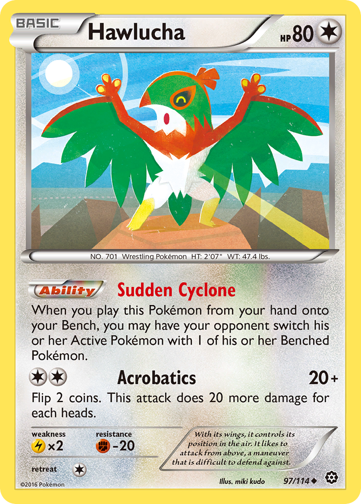 Hawlucha - Steam Siege 97 - Near Mint