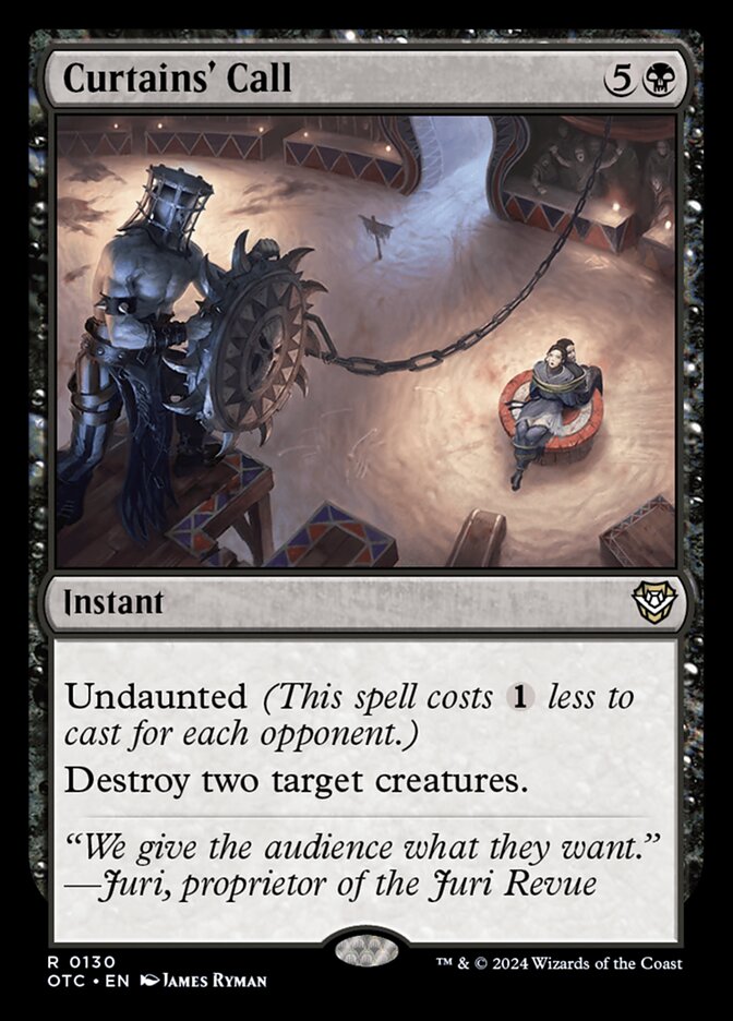 Curtains' Call - OTC 130