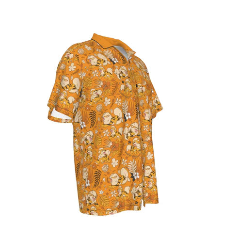 Arcanine Hawaiian Button Shirt
