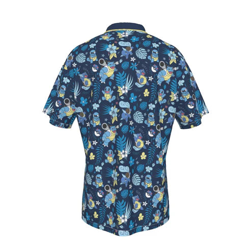 Blastoise Hawaiian Button Shirt