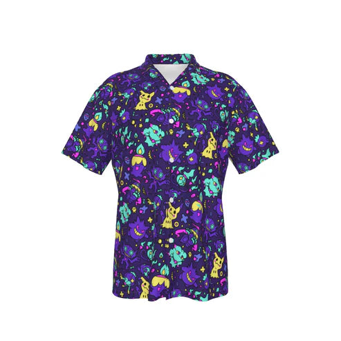 Ghost (Purple) Button Shirt