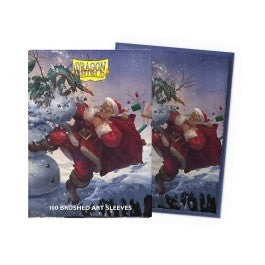 Dragon Shield Sleeves: Standard Brushed Art - Christmas Dragon 2025 100CT