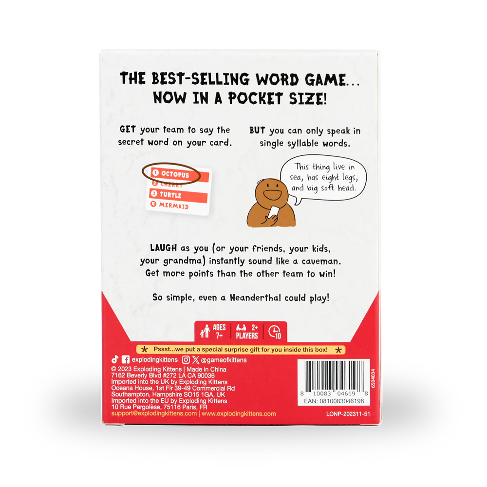 Poetry for Neanderthals - Grab & Game Edition