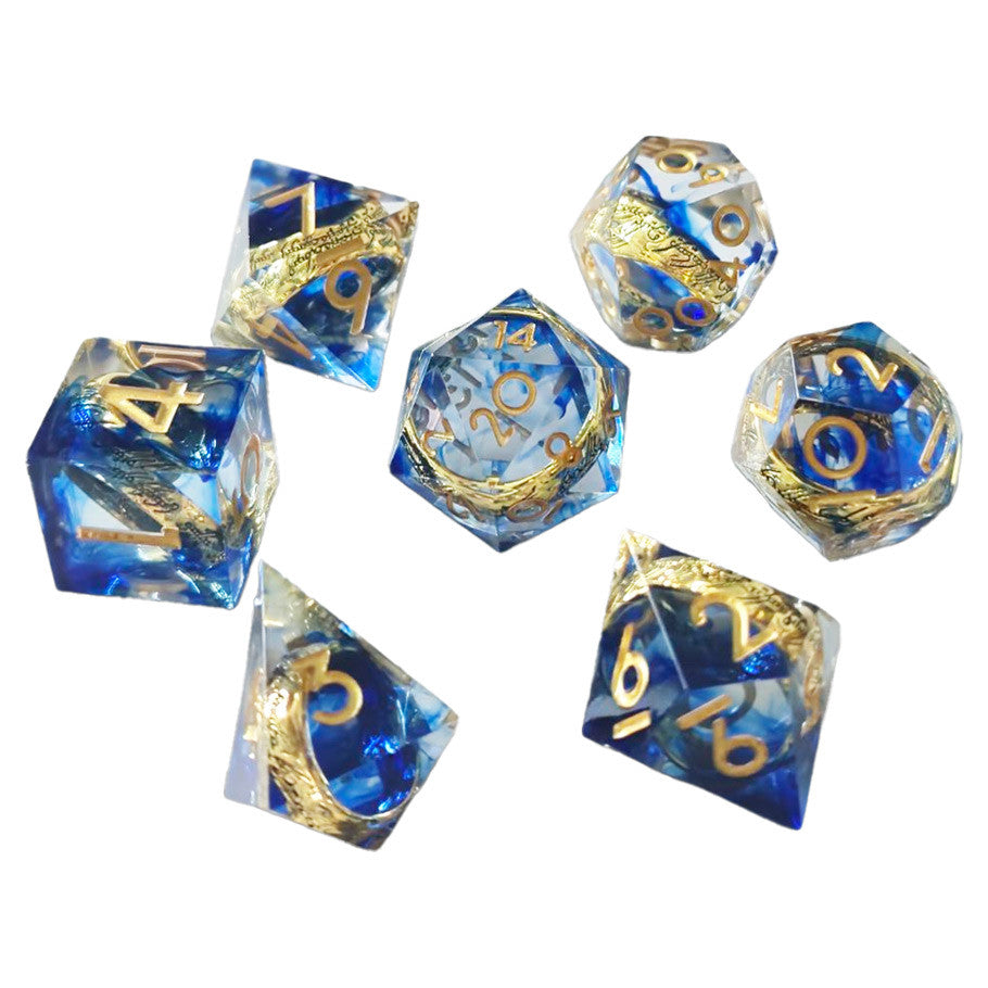7-Set Ringfellows Blue Dice