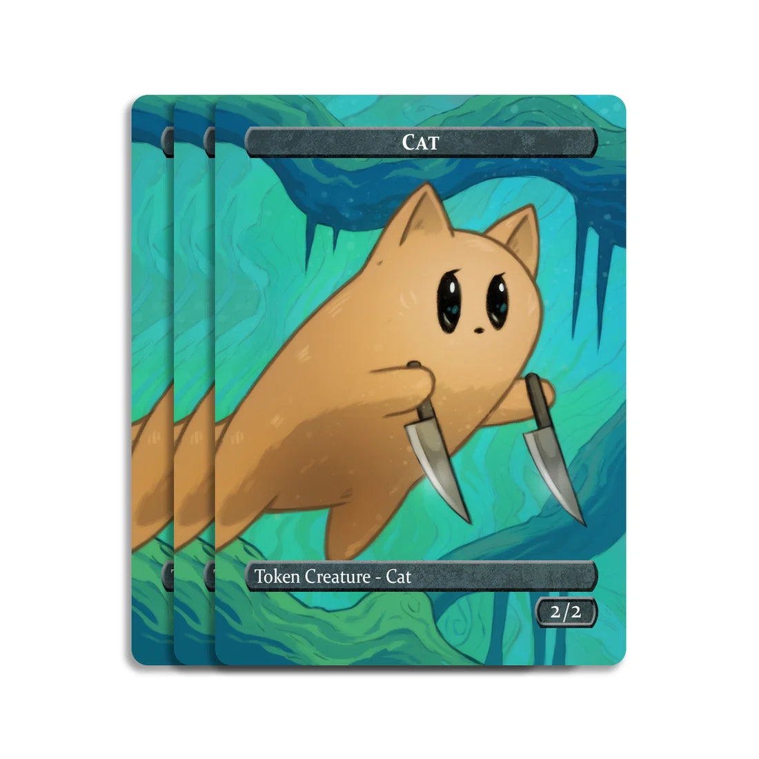 Caverns & Calicos Manacat Tokens & Proxies - Rabbit & Cat Token Set