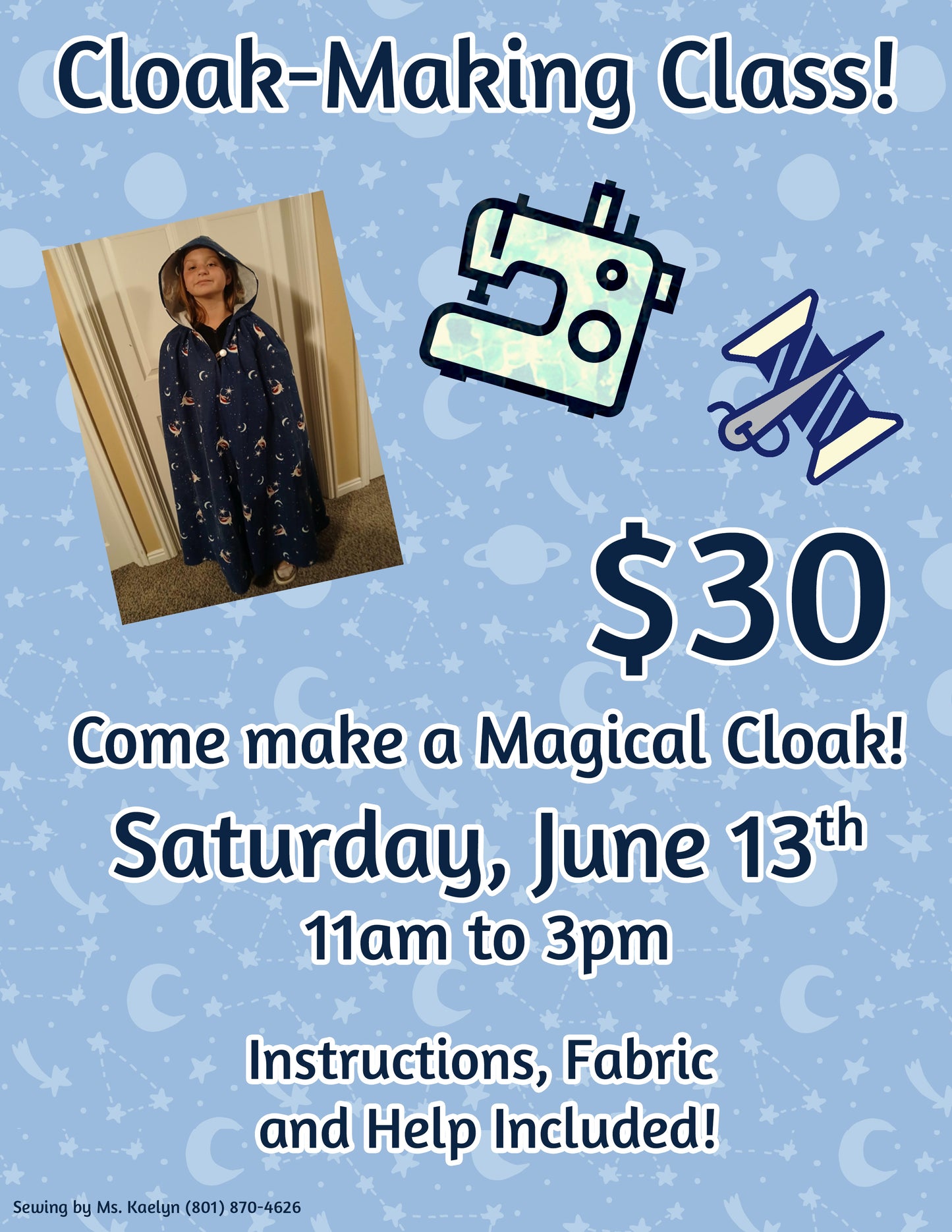 Cloak-Making Class Ticket