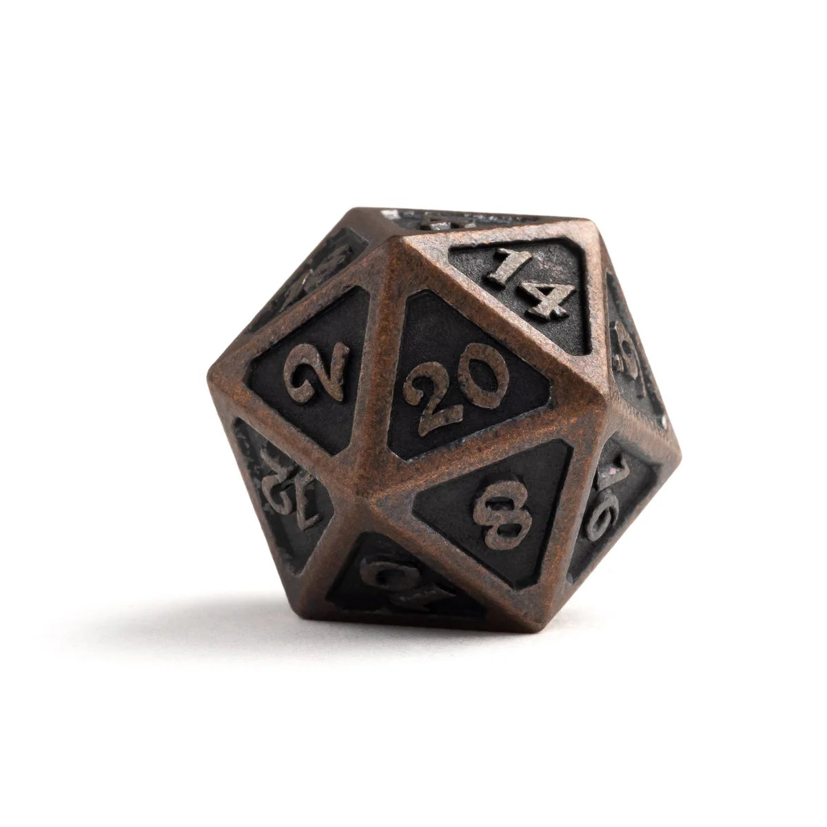 Dire d20 - Mythica Dark Copper - Die Hard Dice
