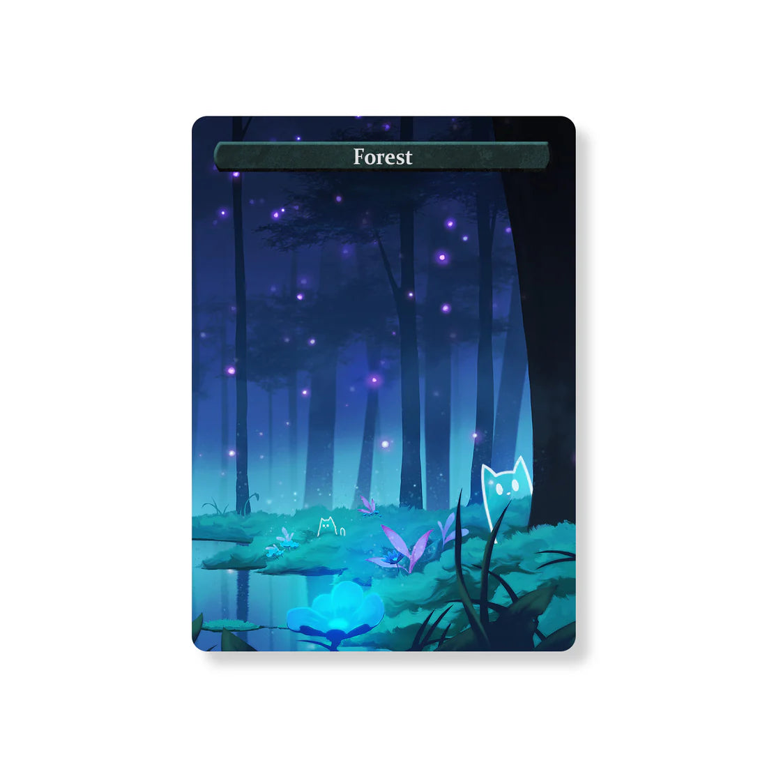 Caverns & Calicos Manacat Tokens & Proxies - Forest Set
