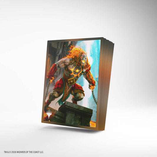 GameGenic - Magic: The Gathering | Reality Fracture Premium Art Sleeves - Ajani, Path of Vengeance