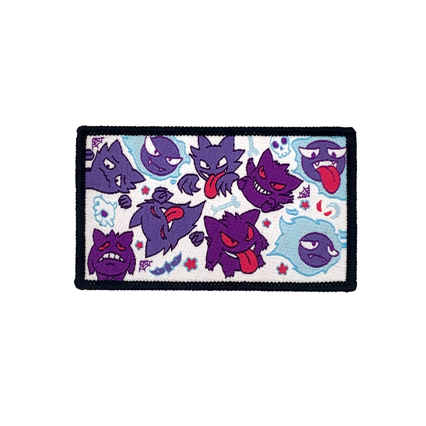 Gengar Evolutions Pattern - Rectangle Velcro Patch