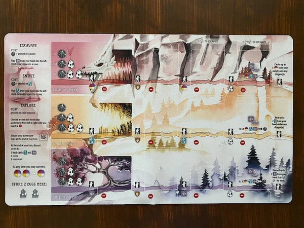 Natural Rubber Player Mat for Wyrmspan