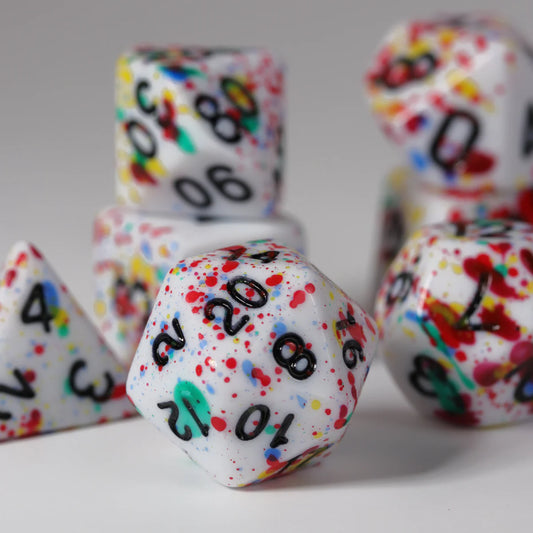 7pc RPG Set - Color Spray - Rainbow - Die Hard Dice