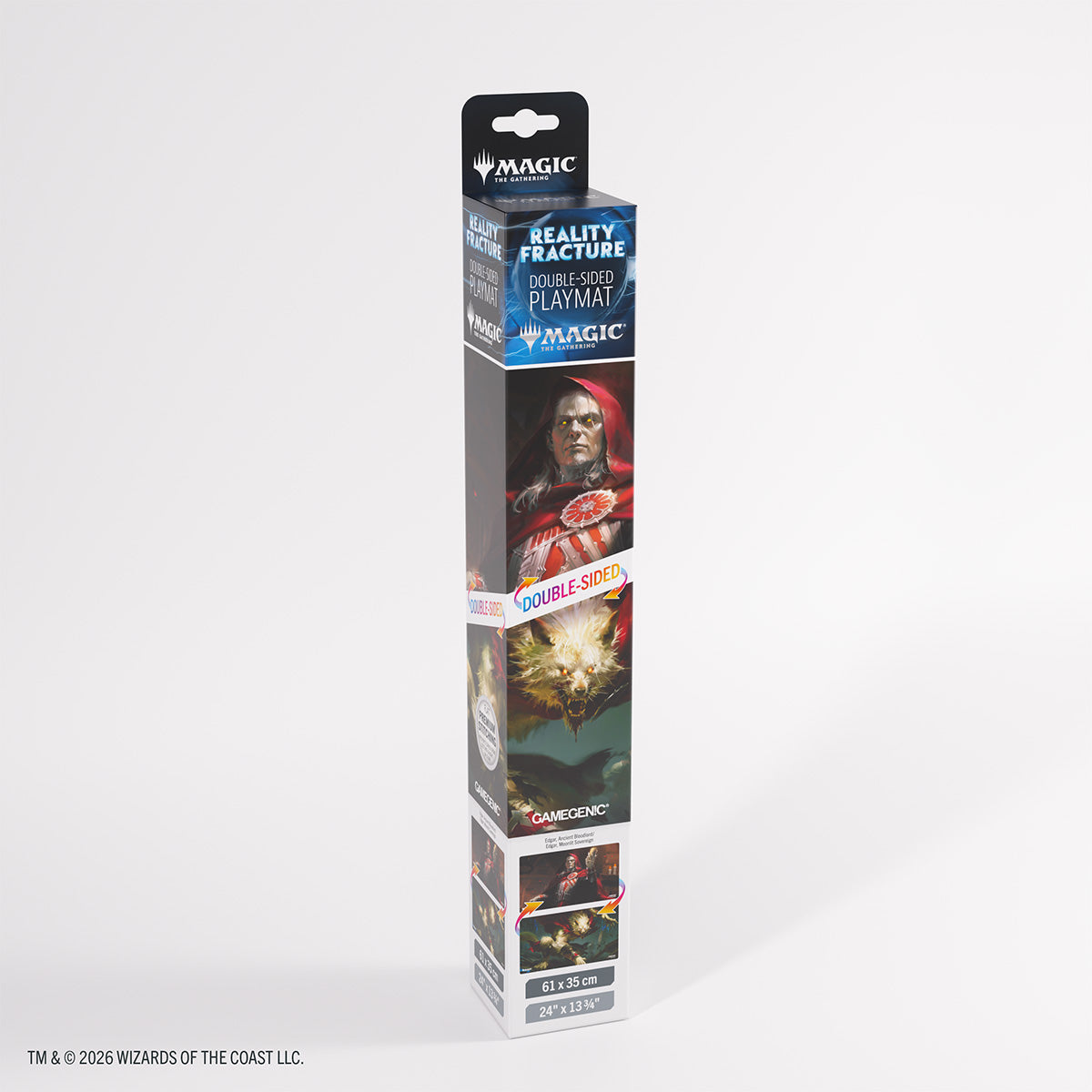GameGenic Magic: The Gathering - Reality Fracture Double-Sided Playmat - Edgar, Ancient Bloodlord/Edgar, Moonlit Soverign