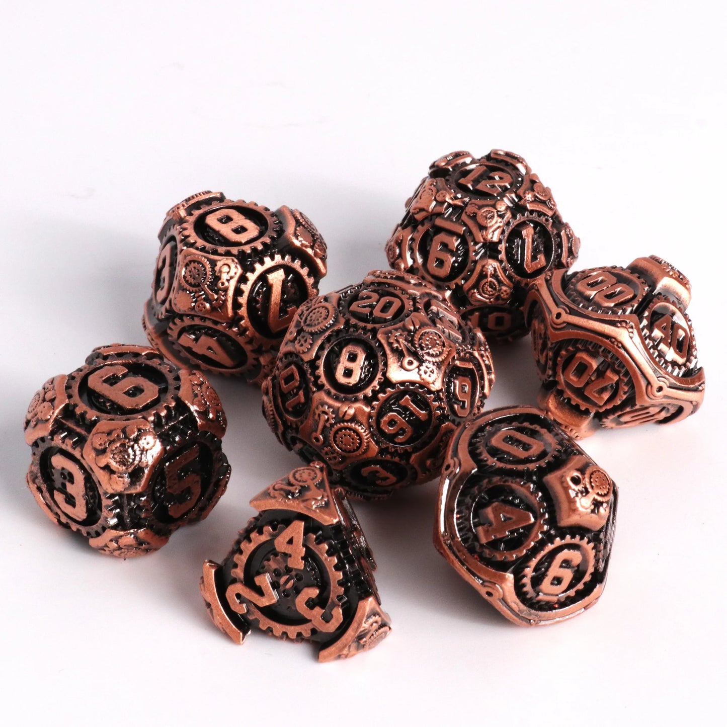 7pc RPG Set - Gearlock Copper - Die Hard Dice