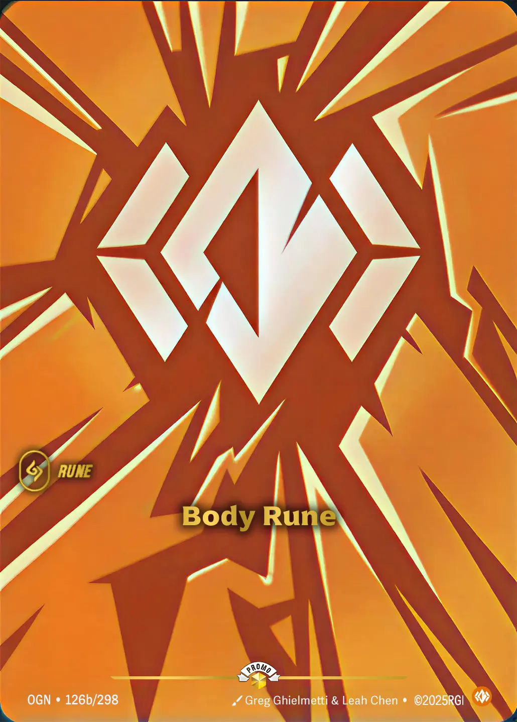 Body Rune - Riftbound Organized Play Promotional Cards 126b/298 (Foil)