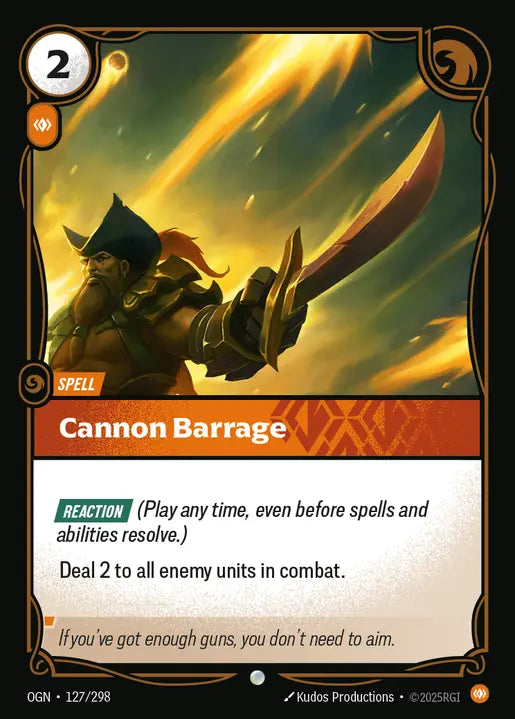 Cannon Barrage - Origins 127/298 (Foil)