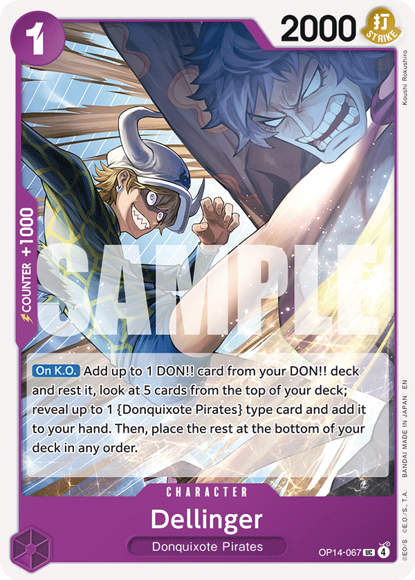 Dellinger - The Azure Sea's Seven OP14-067 - Near Mint