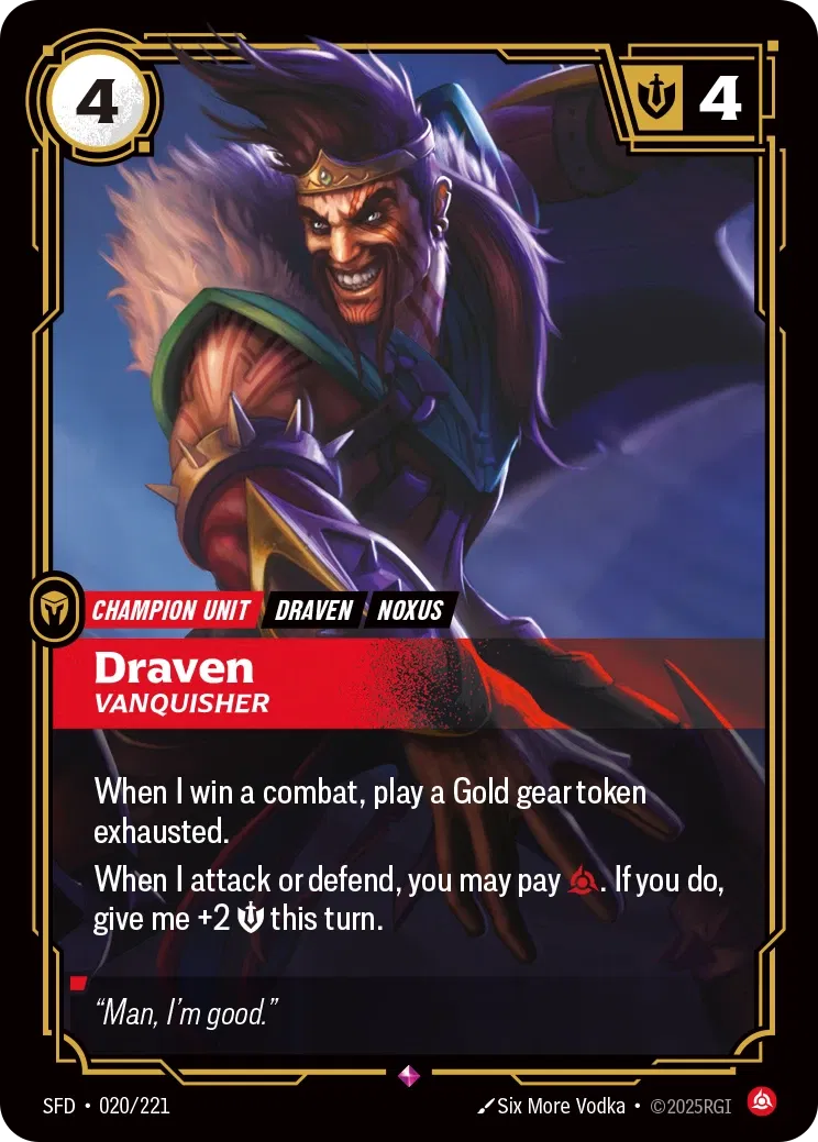 Draven - Vanquisher - Spiritforged 020/221 (Foil)