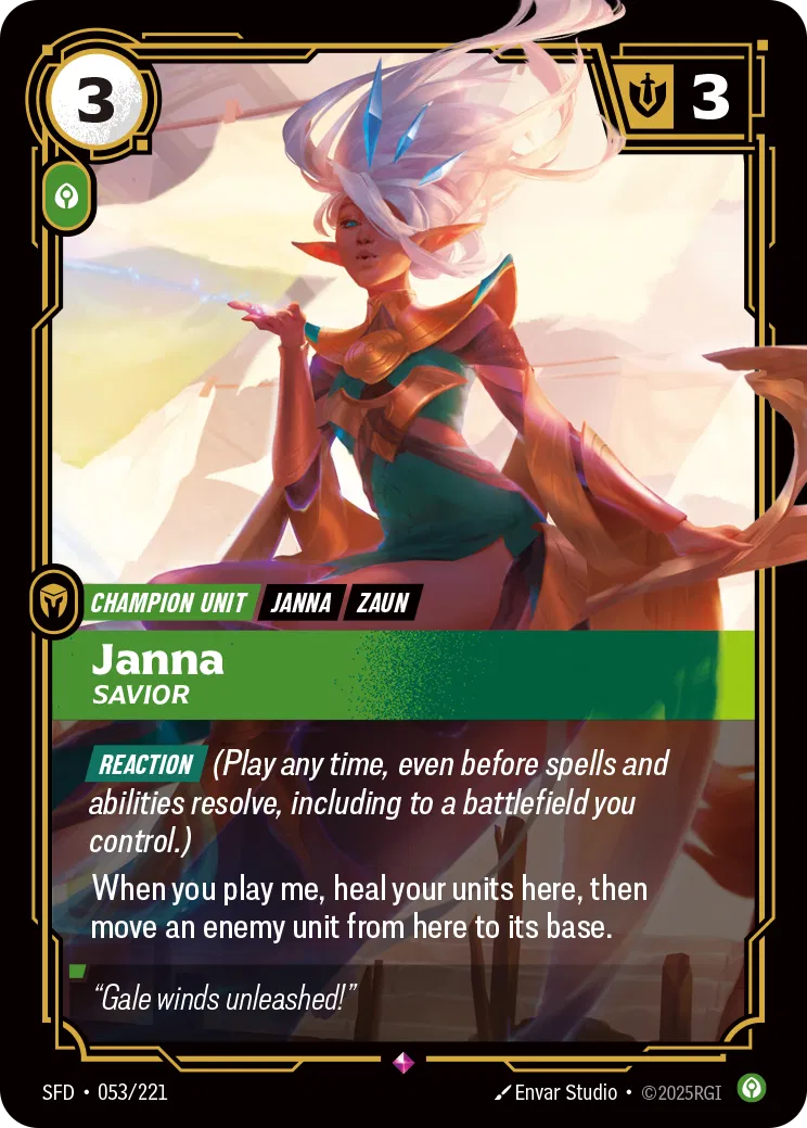 Janna - Savior - Spiritforged 053/221 (Foil)