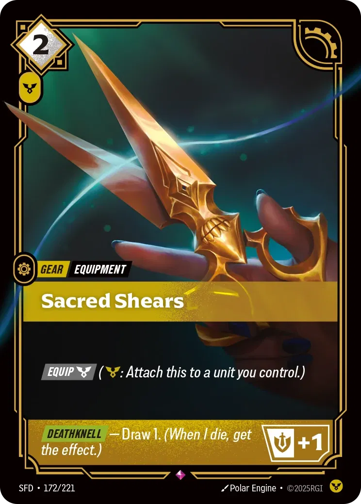 Sacred Shears - Spiritforged 172/221 (Foil)