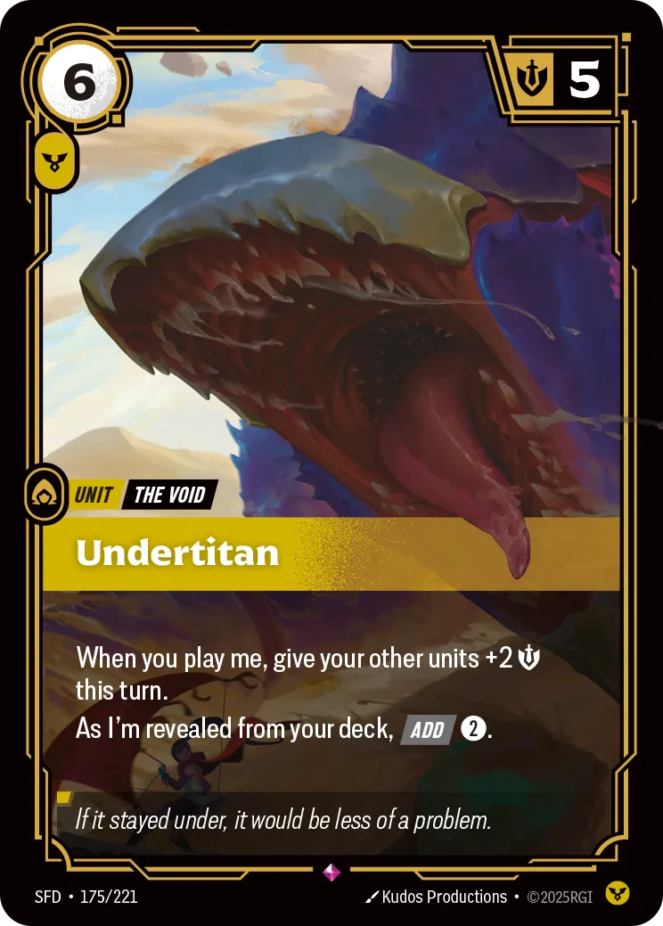 Undertitan - SFD 175/221 (Foil)
