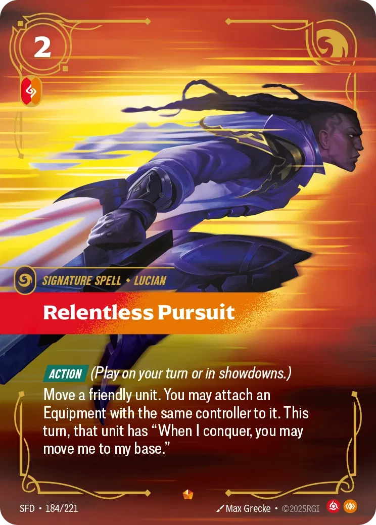 Relentless Pursuit - Spiritforged 184/221 (Foil)